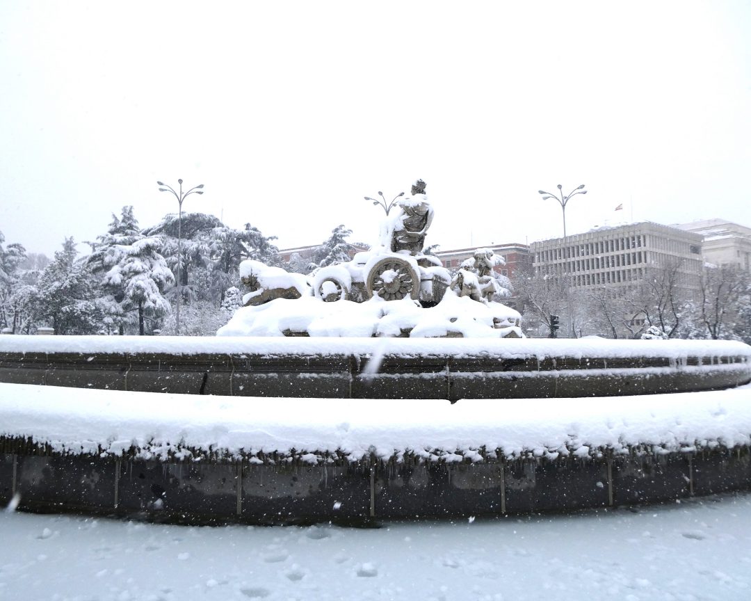 Cibeles nieve Madrid
